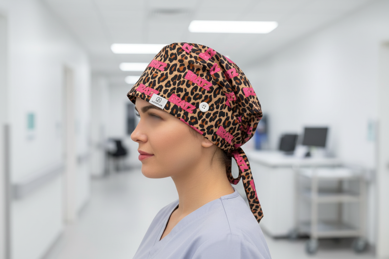 “Bratz Babe” Leopard Scrub Cap
